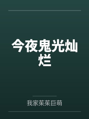 今夜鬼光灿烂封面