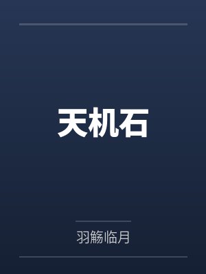 天机石封面