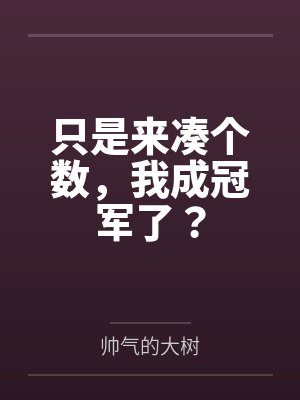 只是来凑个数,我成冠军了?封面