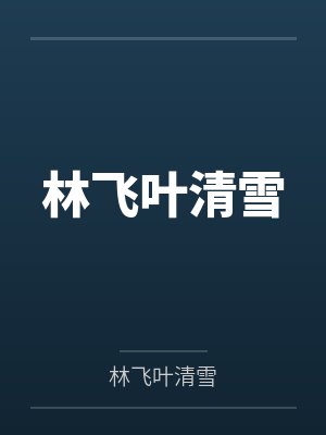林飞叶清雪封面