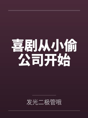 喜剧从小偷公司开始封面