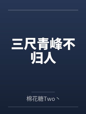 三尺青峰不归人封面