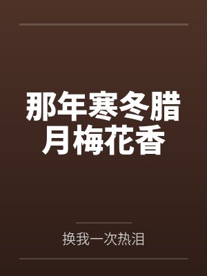 那年寒冬腊月梅花香封面