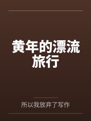 黄年的漂流旅行封面