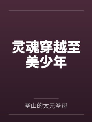 灵魂穿越至美少年封面
