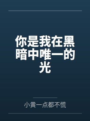 你是我在黑暗中唯一的光封面