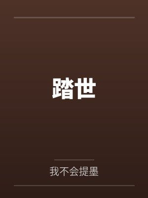 踏世封面
