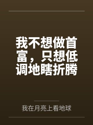 我不想做首富，只想低调地瞎折腾封面