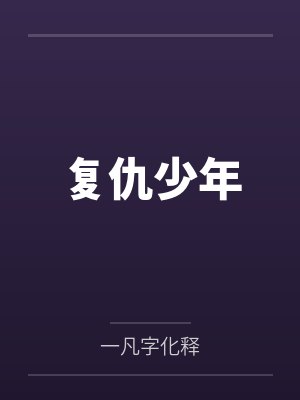 复仇少年封面
