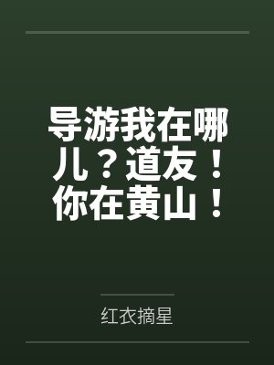导游我在哪儿？道友！你在黄山！封面