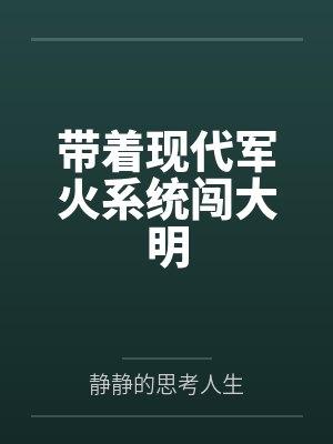 带着现代军火系统闯大明封面
