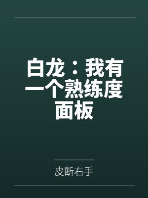 白龙：我有一个熟练度面板封面