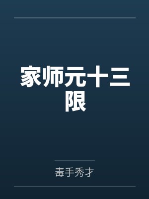家师元十三限封面