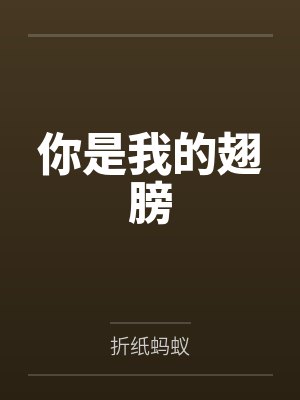 你是我的翅膀封面