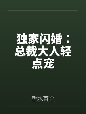 独家闪婚：总裁大人轻点宠封面