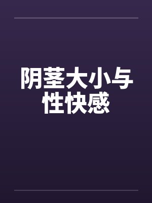 阴茎大小与性快感封面