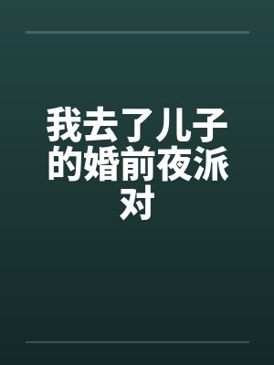 我去了儿子的婚前夜派对封面
