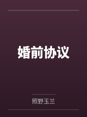 婚前协议封面
