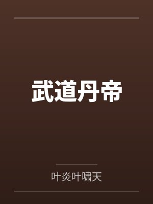 武道丹帝百度百科封面