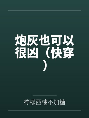 炮灰也可以很凶（快穿）封面