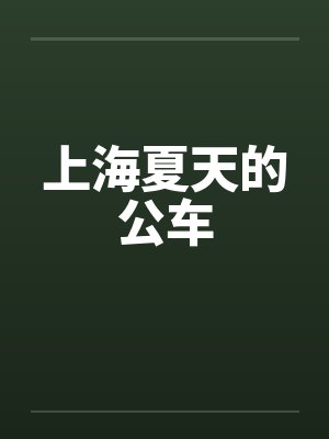 上海夏天的公车封面