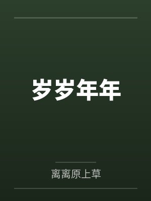岁岁年年封面