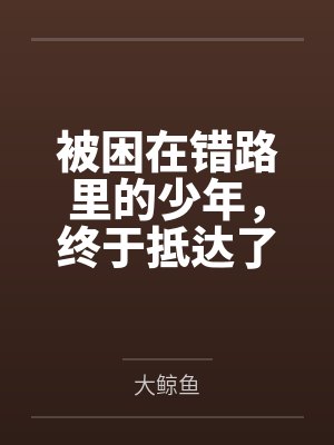 被困在错路里的少年，终于抵达了远方封面