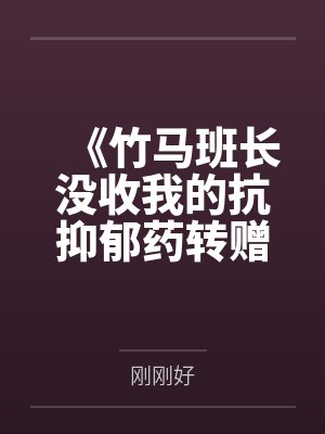《竹马班长没收我的抗抑郁药转赠班花，重生后我发疯给了他一巴掌》封面