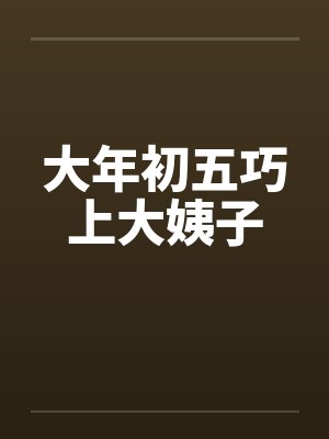大年初五巧上大姨子封面