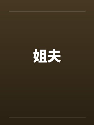 姐夫封面