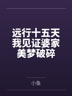 远行十五天我见证婆家美梦破碎封面