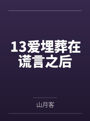13爱埋葬在谎言之后封面