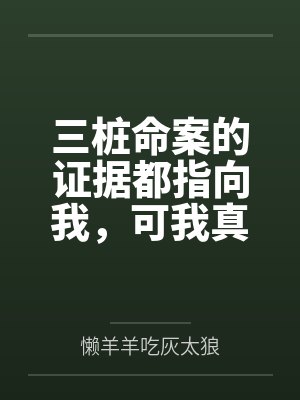 三桩命案的证据都指向我,可我真的没杀人封面