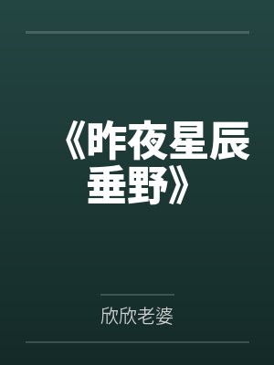 《昨夜星辰垂野》封面