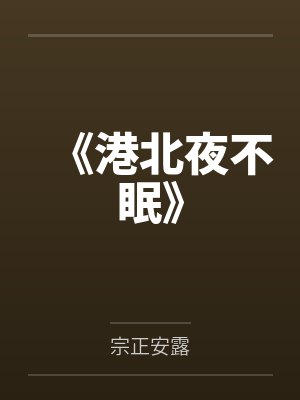 《港北夜不眠》封面
