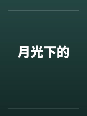 月光下的封面